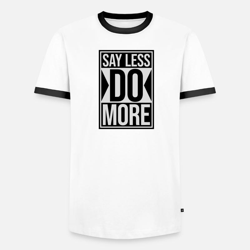 Dire moins faire plus T-shirt contrasté Homme