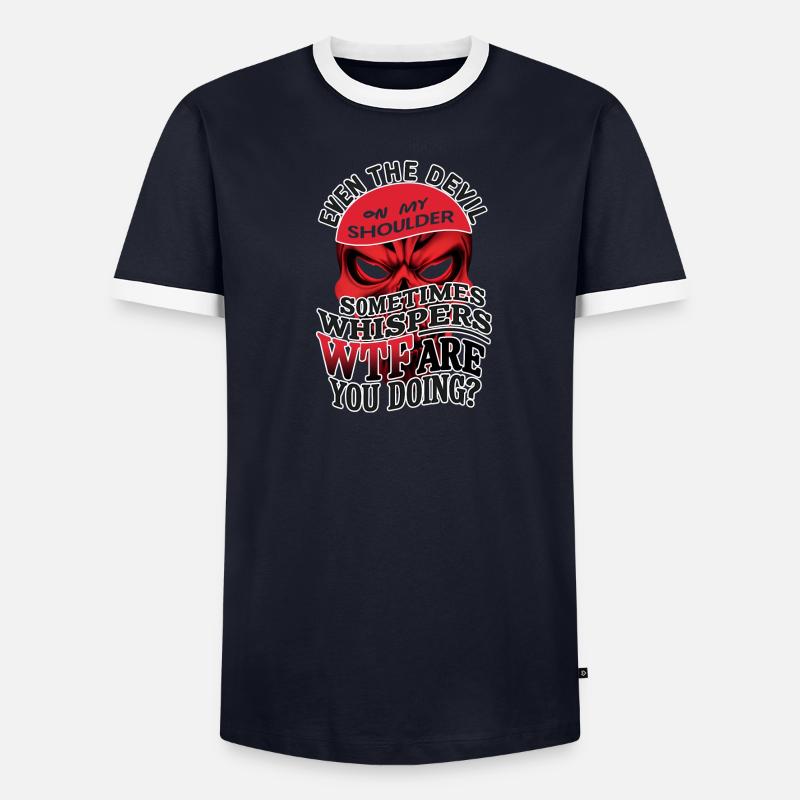 Devil's Whisper: Inner Conflict Edition - Men's Ringer Shirt - undefined
