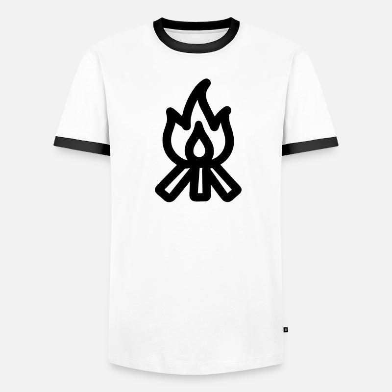 Feu de camp T-shirt contrasté Homme