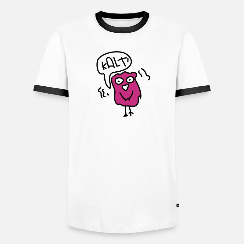 Kalt Männer Kontrast-T-Shirt
