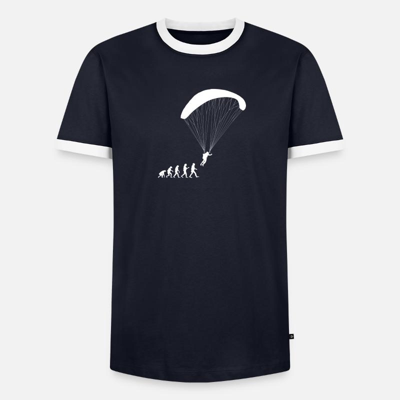 Evolution Gleitschirm Paraglider Pilot Paragliding - Men's Ringer Shirt - undefined