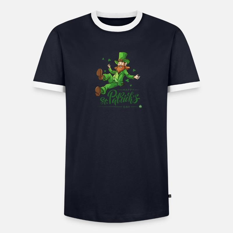 Lucky Charm Leprechaun Men's Ringer Shirt
