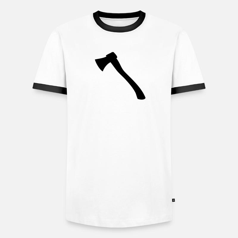 Axt Männer Kontrast-T-Shirt
