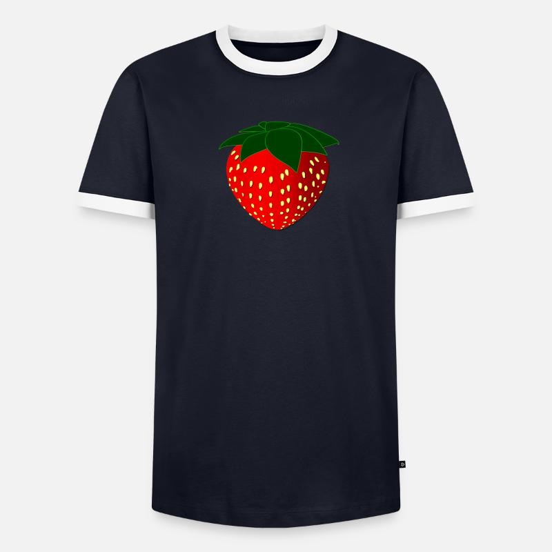 fraise T-shirt contrasté Homme