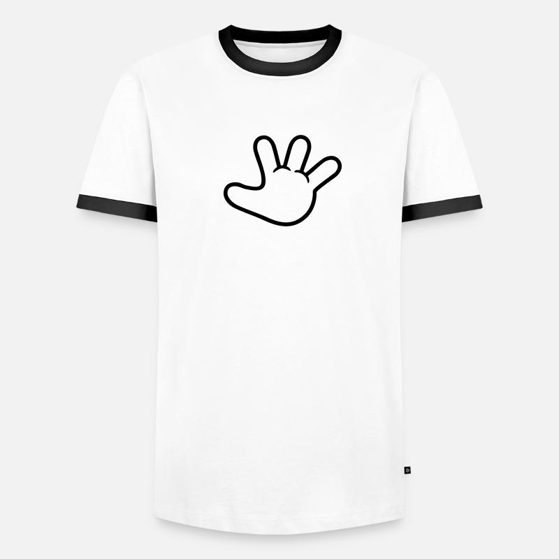 stop hand (2c) T-shirt contrasté Homme