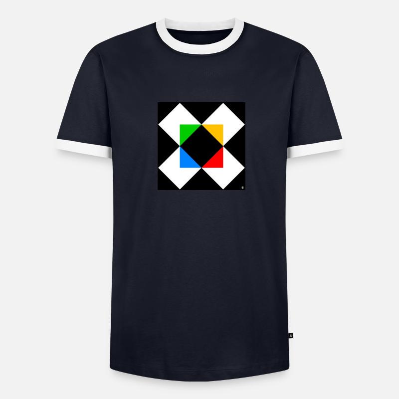 Triangle squared 2 Men's Ringer Shirt