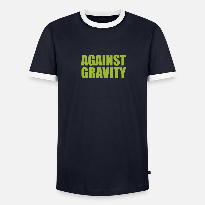 AGAINST GRAVITY Männer Kontrast-T-Shirt