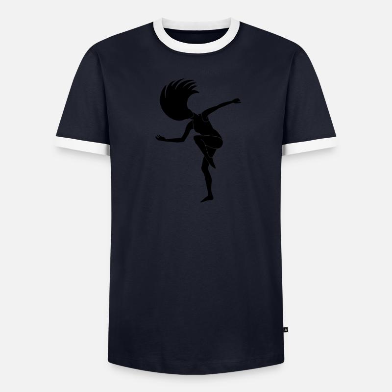 Lilo Modern Dancer Männer Kontrast-T-Shirt