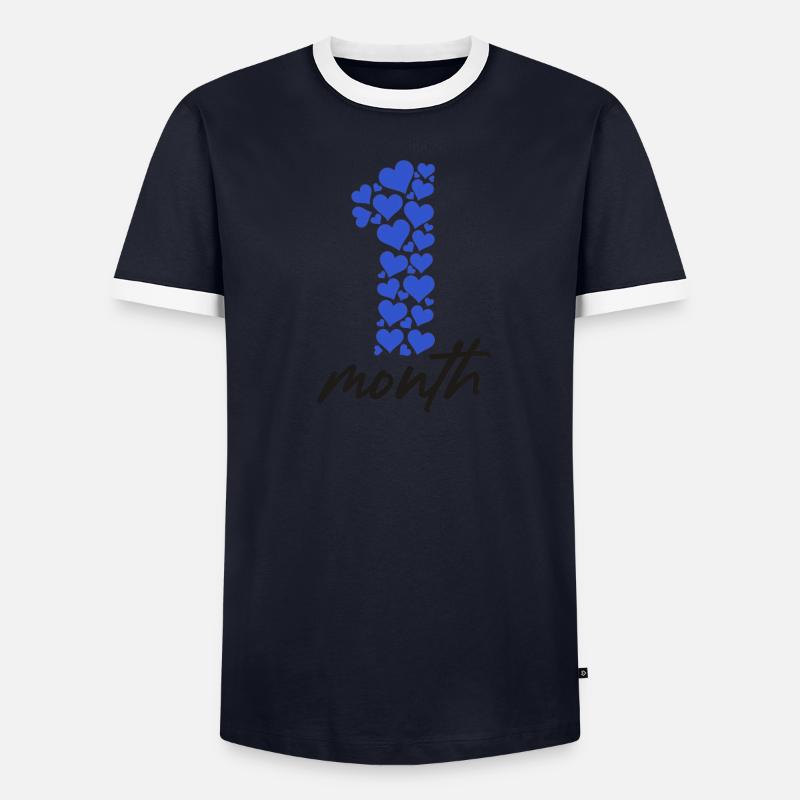 Idée cadeau bébé d'un mois T-shirt contrasté Homme
