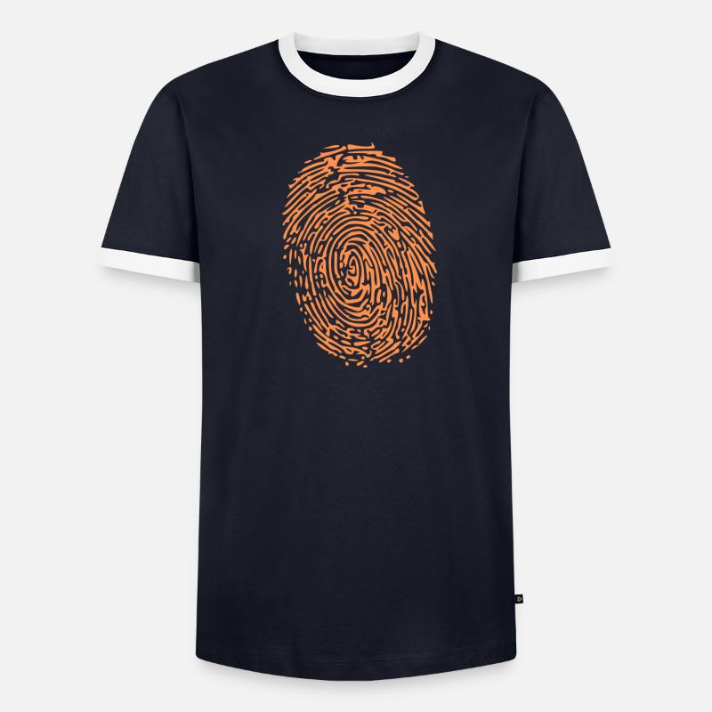 empreinte digitale T-shirt contrasté Homme