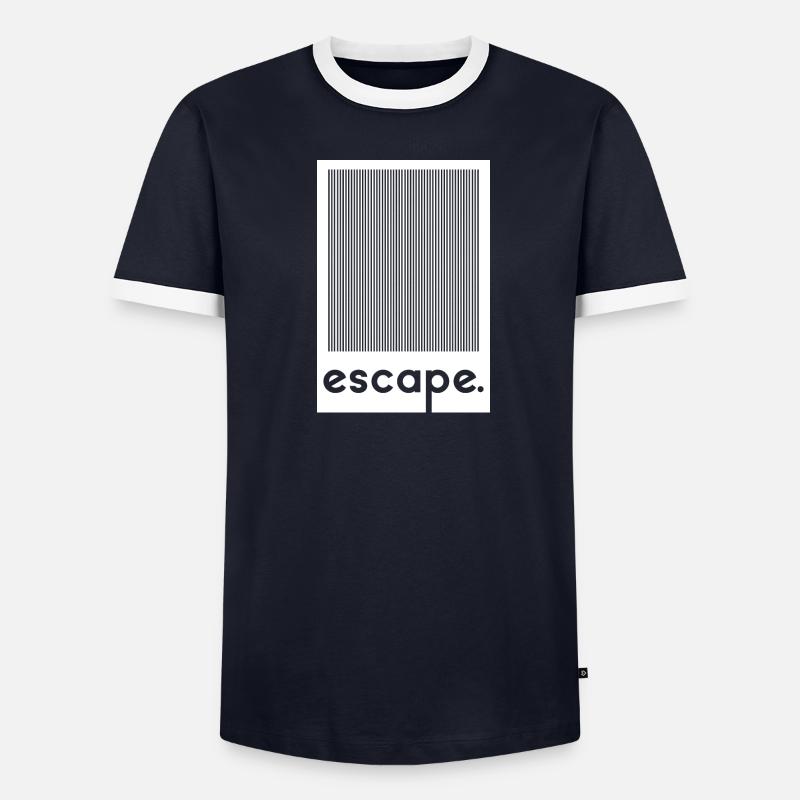 Échapper à un T-shirt contrasté Homme