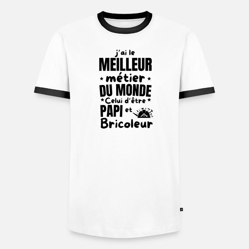 PAPI BRICOLEUR T-shirt contrasté Homme