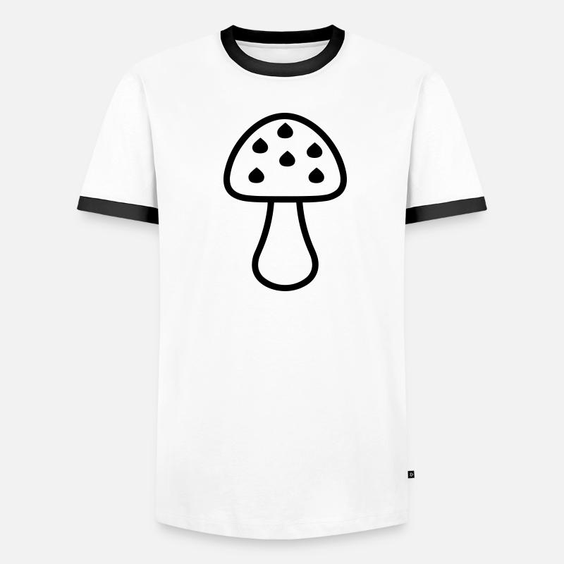 Champignon T-shirt contrasté Homme