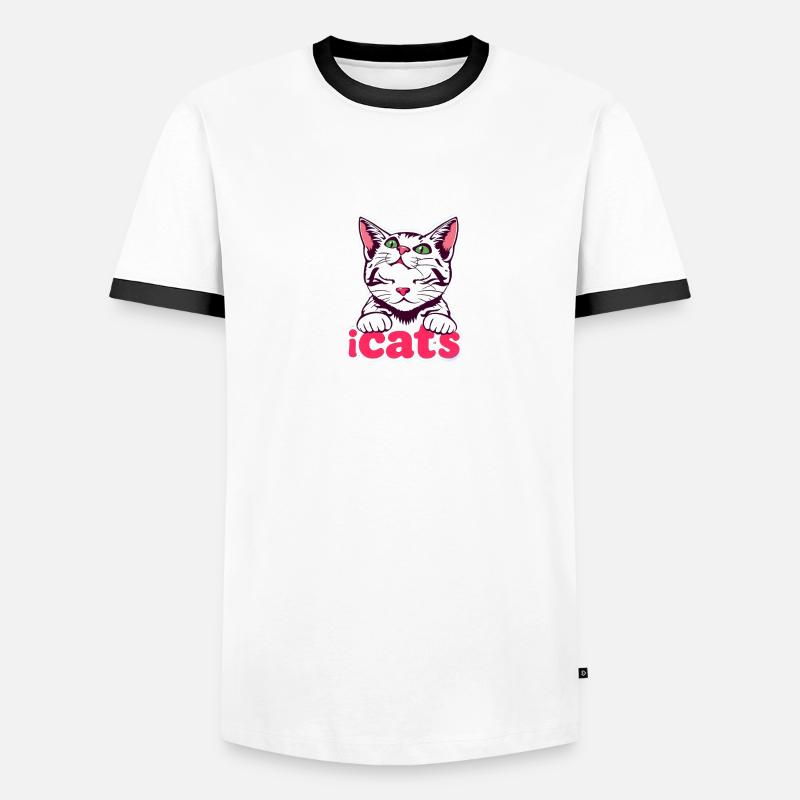 « Chat - Conception de chat mystique » T-shirt contrasté Homme