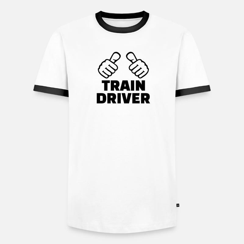 Train driver T-shirt contrasté Homme