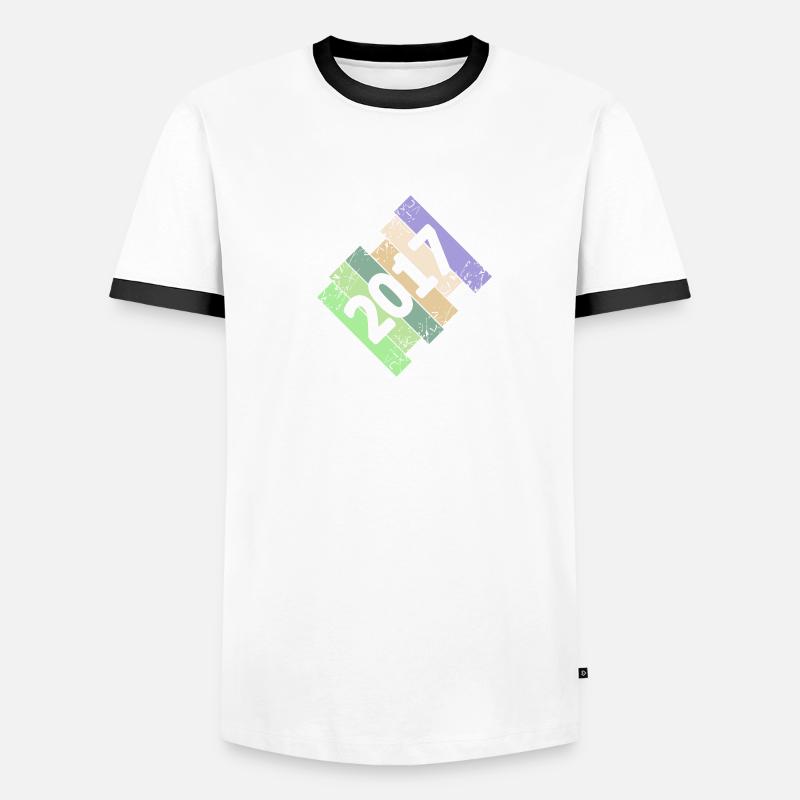 Année 2017 T-shirt contrasté Homme