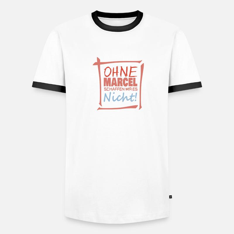 Marcel Marcel Männer Kontrast-T-Shirt