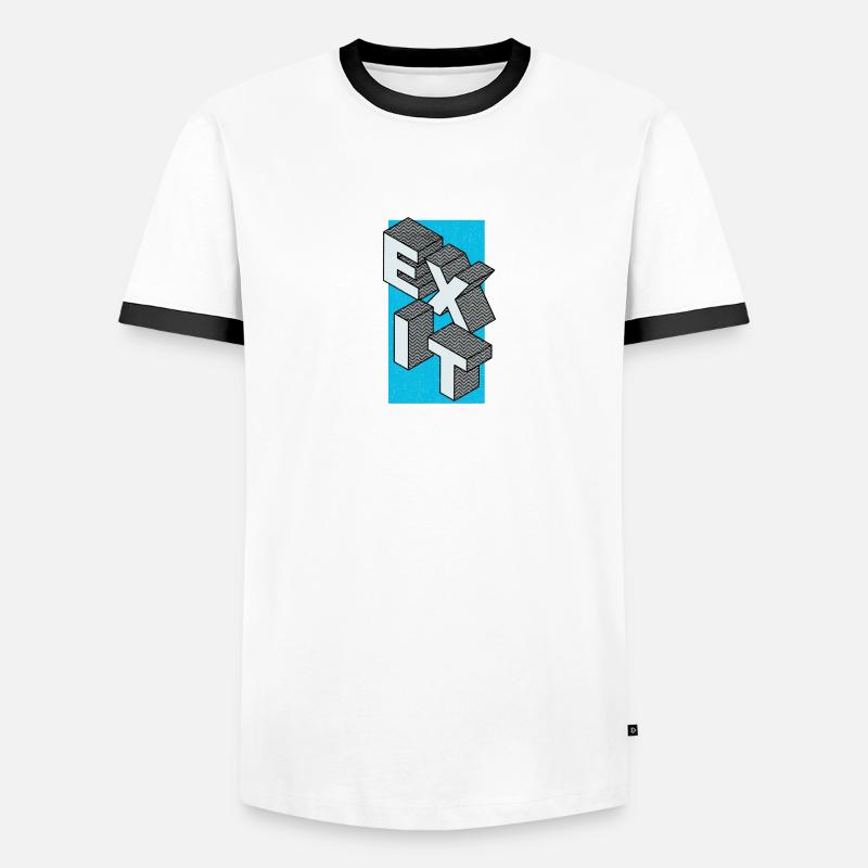 Exit - take the exit in blue Men's Ringer Shirt