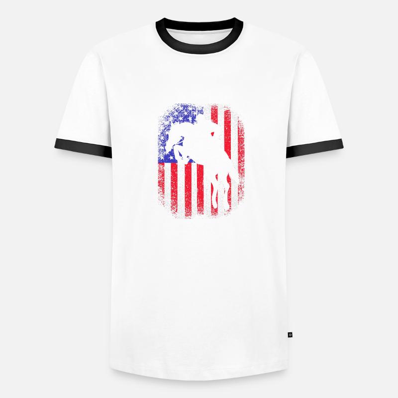 Saut d’obstacles Saut d’obstacles T-shirt contrasté Homme