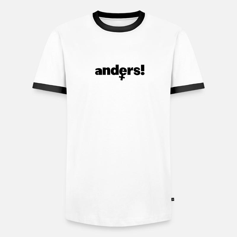 anders! Männer Kontrast-T-Shirt