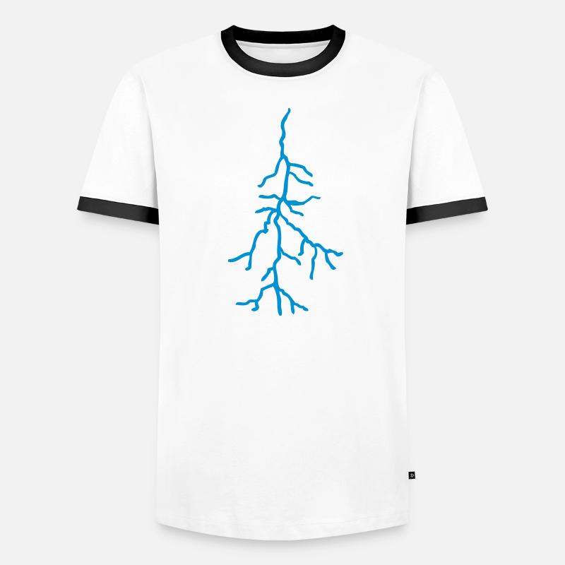 éclair T-shirt contrasté Homme