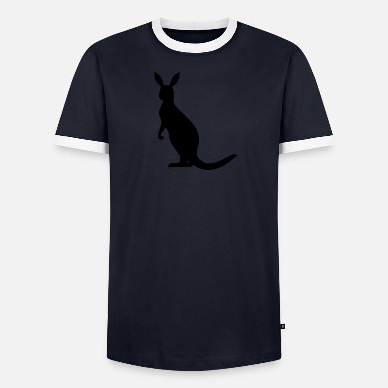 kangourou T-shirt contrasté Homme