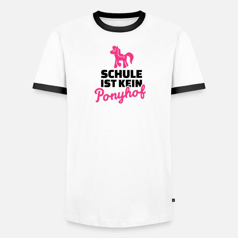 Schule Männer Kontrast-T-Shirt