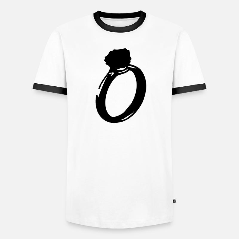 diamond_ring Men's Ringer Shirt