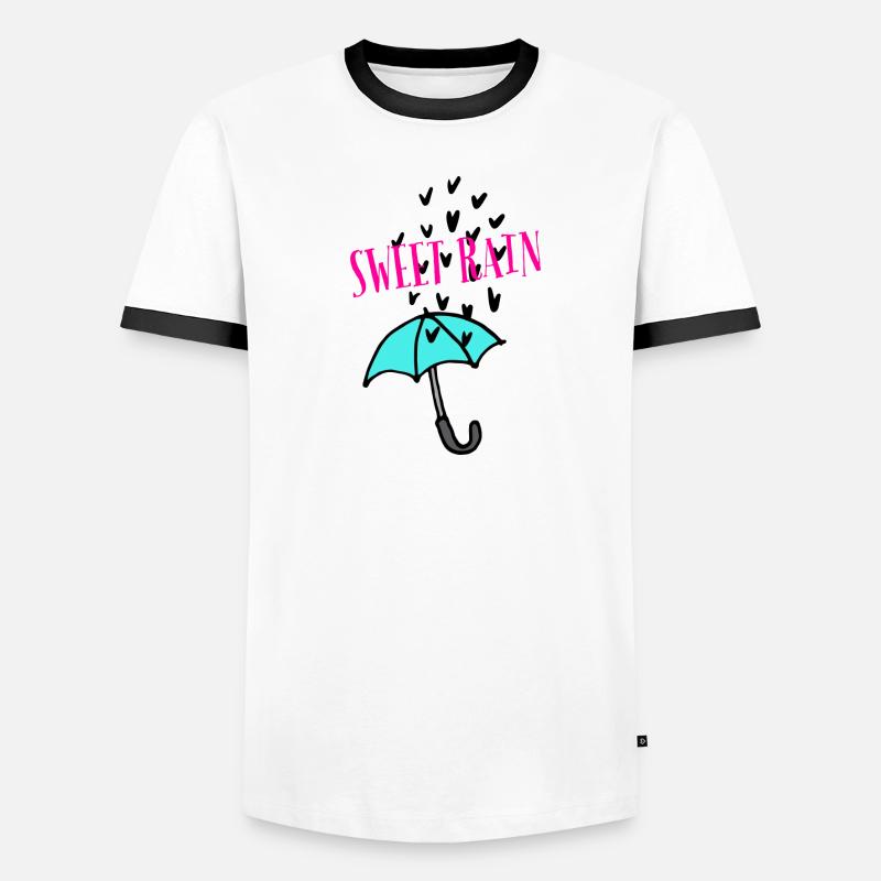 Pluie douce T-shirt contrasté Homme