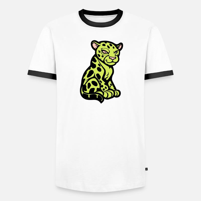 gepard tier comic Männer Kontrast-T-Shirt