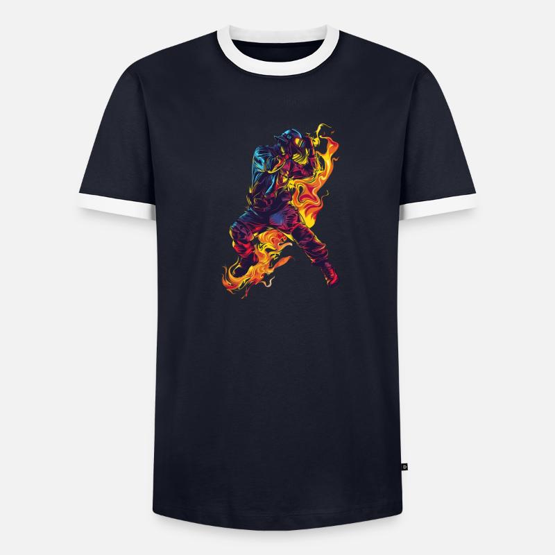 Dubbing Firefighter Dancefloor Men's Ringer Shirt