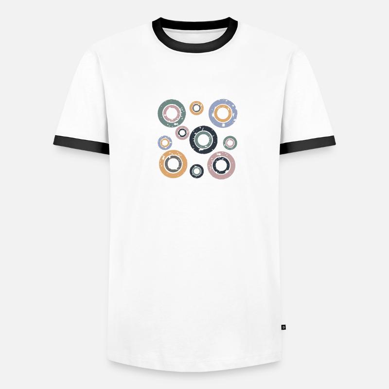 Circles retro Men's Ringer Shirt