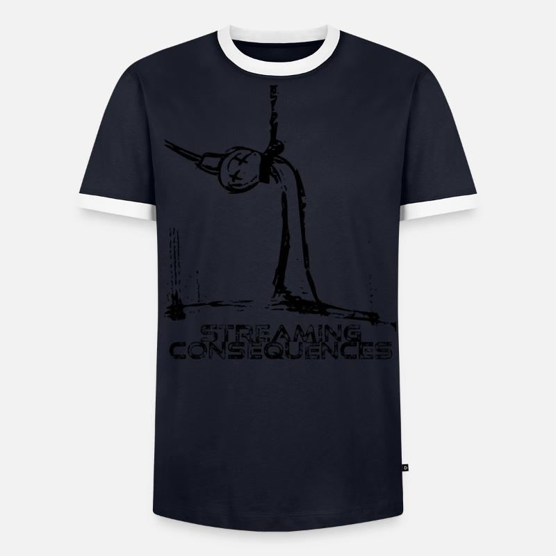 Streaming Consequences - patteBLN Men's Ringer Shirt