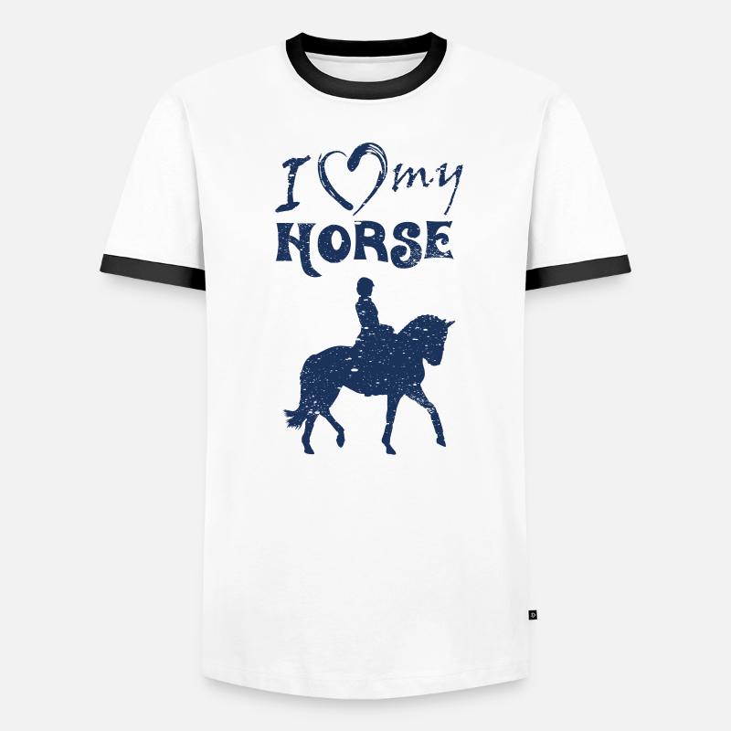 Cavalier T-shirt contrasté Homme