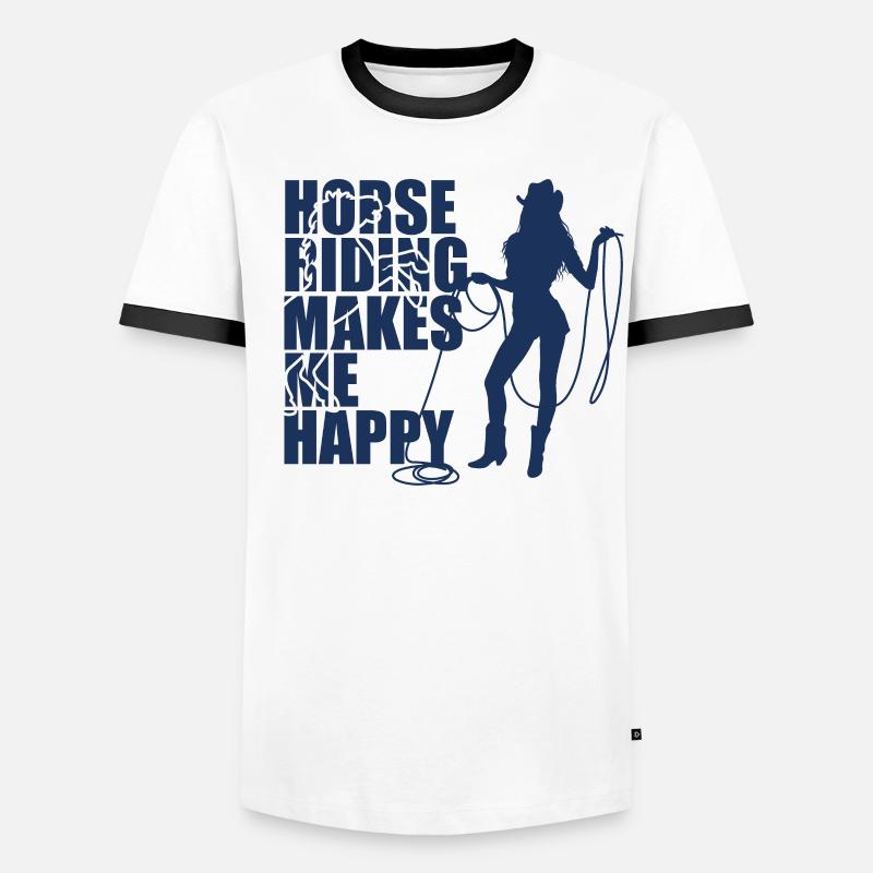 Cavalier T-shirt contrasté Homme