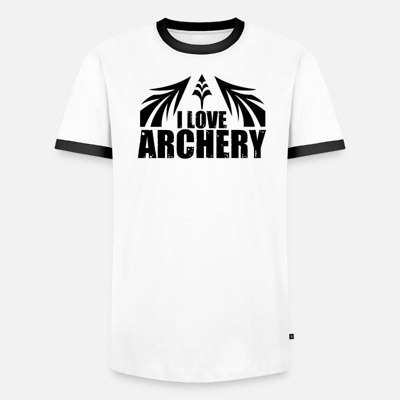 Bogenschießen Bogenschießen Bogenschießen Männer Kontrast-T-Shirt