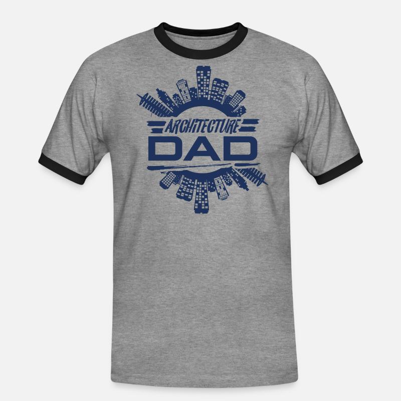 Architect Architect Architect Architect - Men's Ringer Shirt - heather grey/black