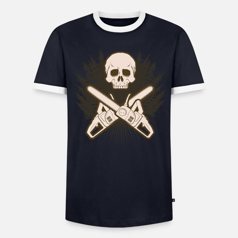 Forestier Bois Bûcheron Forestier Forestier Forestier T-shirt contrasté Homme