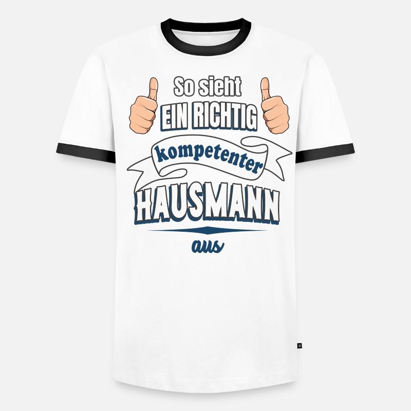 Kompetenter Hausmann Geschenk Männer Kontrast-T-Shirt