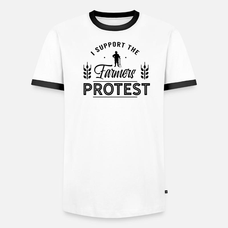 Bauernprotest Bauer Demonstration Men's Ringer Shirt