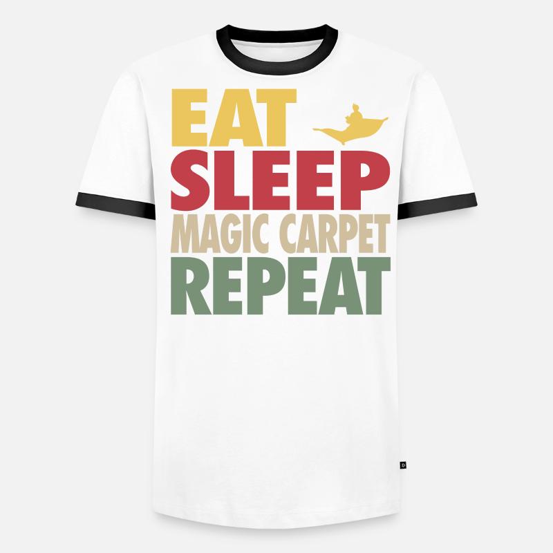 Eat Sleep Magic Carpet Repeat RETRO EDITION T-shirt contrasté Homme