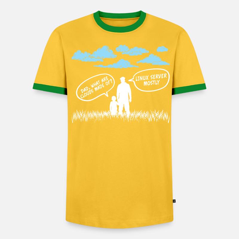 Cloud Linux Server Coder - Men's Ringer Shirt - undefined