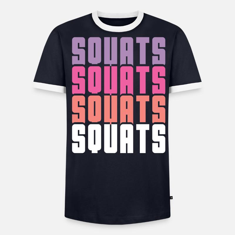 Squats Männer Kontrast-T-Shirt