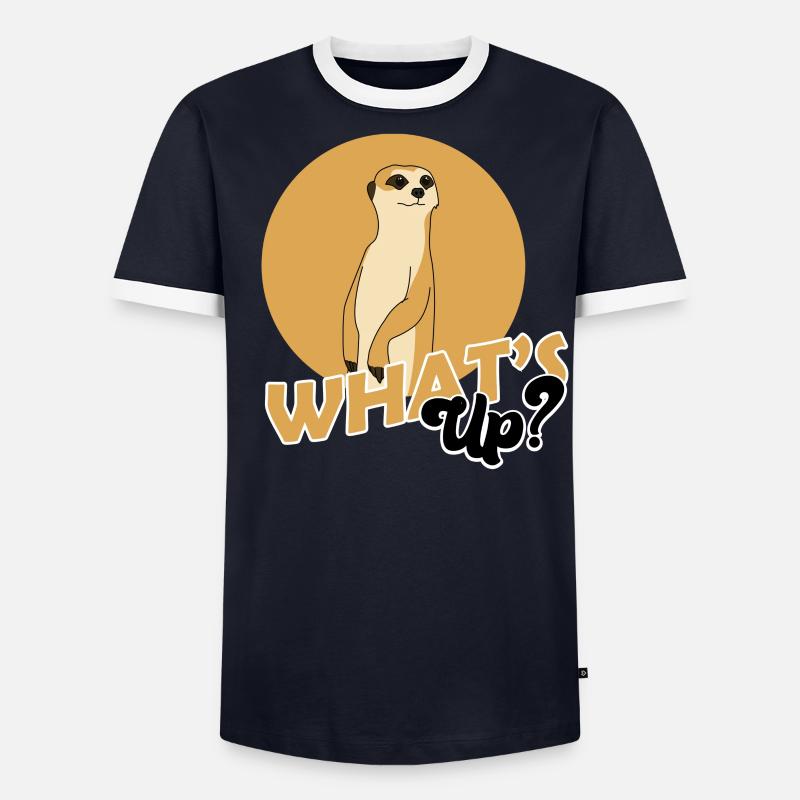 Erdmännchen, Erdmännchen süss, Erdmännchen Wache - Männer Kontrast-T-Shirt - undefined