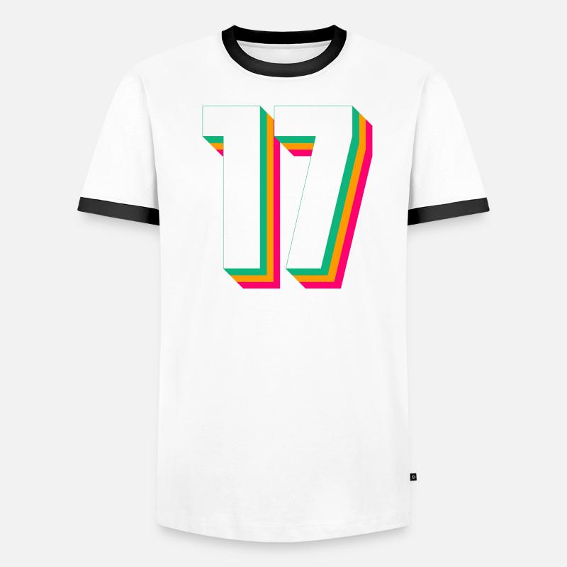 17 T-shirt contrasté Homme