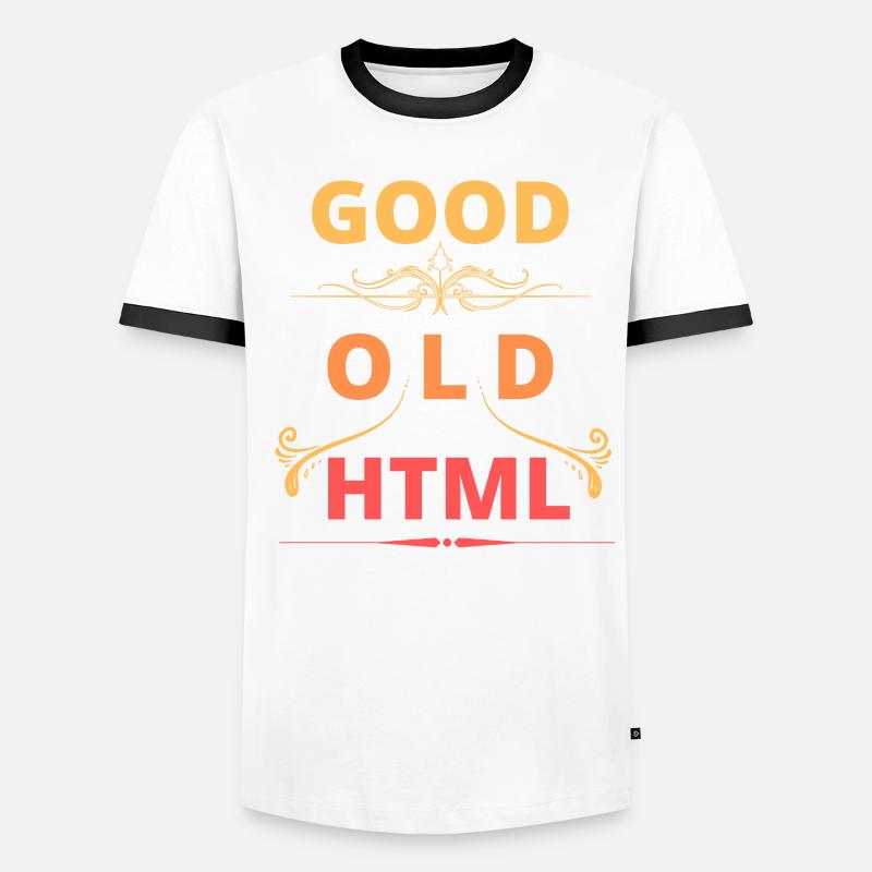 Good Old HTML web design Men's Ringer Shirt