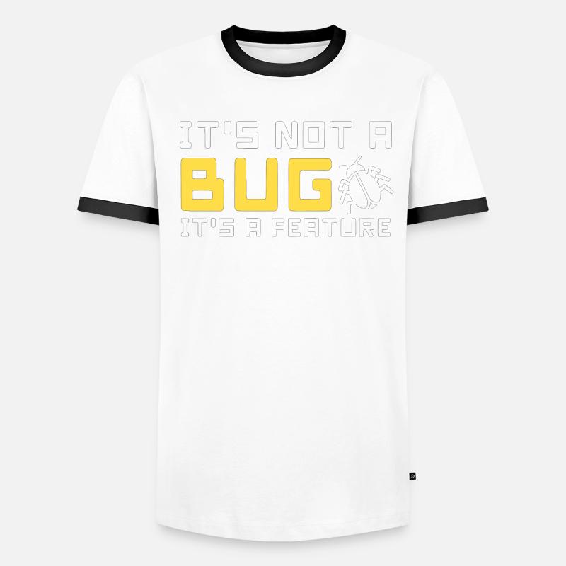 bug feature computer science code programmer program Men's Ringer Shirt