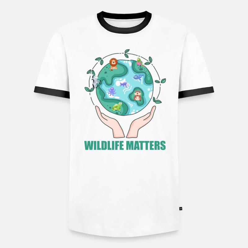 funny conservation environment gift idea Men's Ringer Shirt
