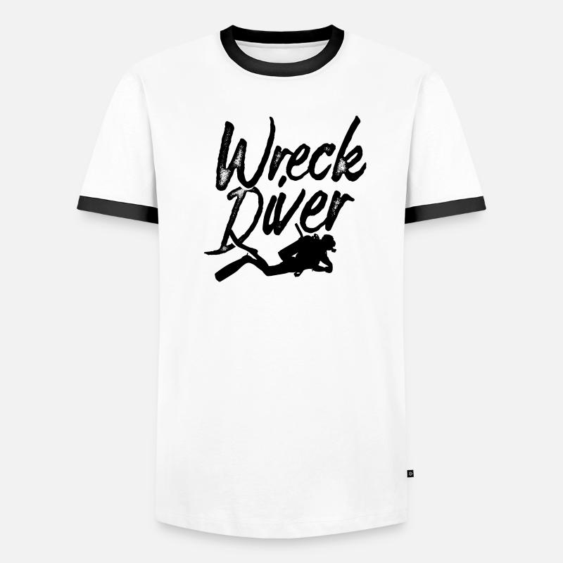 Épave plongeur épave plongée épave plongeur T-shirt contrasté Homme