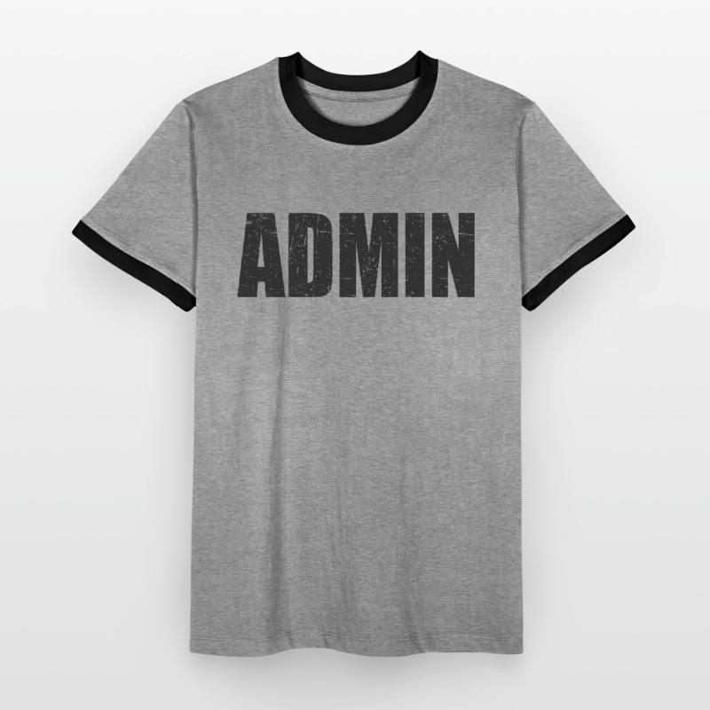 admin Programmierer Linux IT Geschenkidee Männer Kontrast-T-Shirt
